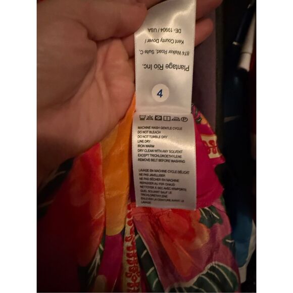 Farm Rio Flowers Tapestry Pink Mini Dress - Size Small- NWOT - Picture 10 of 11